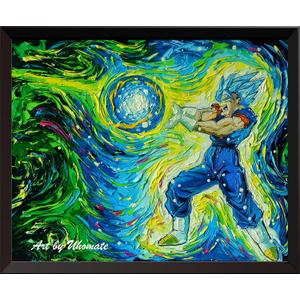 Uhomate Dragon Cartoon Wall Decor Vincent Van Gogh Starry Night Posters Home Canvas Wall Art PrintNursery Decor Living Room Wall Decor A091 (8X10)