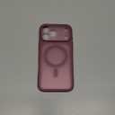 TOCOL for iPhone 17 Pro Max Case, Full Camera Protection, Built-in Magnetic Ring, Compatible with Magsafe Charger, Translucent Matte Phone Case for iPhone 17 ProMax 6.9 inch (Plum)