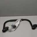 Camco Fold-Away RV Grab Handle - Provides Secure Hold for Entering & Exiting - Measures 18-in, for Smaller RVs & Trailers - Easily Installs Beside RV Door, Hardware Included - Black (42197)