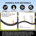 Solar Battery Cable - 8 Gauge 3FT Power Inverter Cable with PV Flame Retardant Protective Sleeving Connect Battery and Charge Controller for Solar Panel Automotive RV Motorcycle Marine