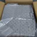 Weighted Blanket for Adults Queen Size 15 lbs, Soft Cooling Minky Dot Heavy Breathable Blanket for All-Season, Washable Weighted Throw with Glass Beads, 60 x 80 Inches, Grey