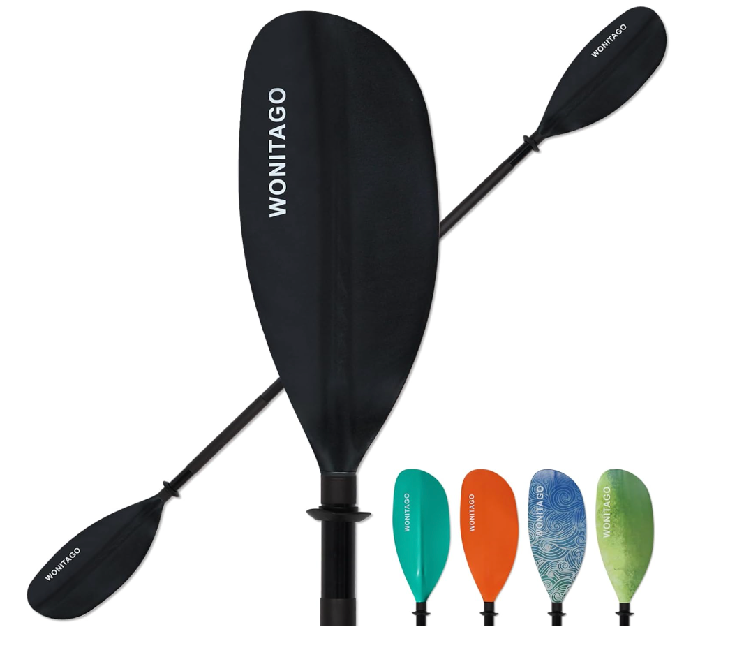 WONITAGO Kayak Paddle, Adjustable and Lightweight Kayaking Oar | for Kayaking, Boating and Canoeing, 3 Piece, 210-230 cm/82-90 in, 230-250 cm/90-98 in