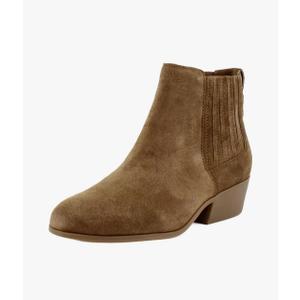 Comfortable Women's Covered Gore Western Ankle Bootie in Suede 6