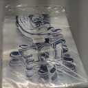 50 Pack Ice Bags 8 lb, Heavy-Duty Ice Bags with Drawstring(2 Mils Thickness)