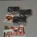 Alupssuc 3 Pcs Christmas Stocking Holders for Mantle, Christmas Stocking Hangers for Fireplace-Weighted Stocking Hooks for Mantel&Christmas Holiday Party Decoration-Candy Train