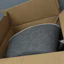 Amdrebio Ivory White Round Circle Rug 6Ft for Kids Bedroom Aesthetic, Big Shag Fluffy Fuzzy Boho Area Rugs for Living Room, Circular Plush Soft Shaggy Cream Carpet for Baby Nursery Teen Girls Boys