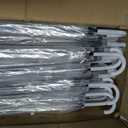 Reginary 30 Pieces Wedding Umbrellas Bulk Auto Open Stick Umbrellas with White European J Hook Handle Windproof Large Canopy Umbrella for Outdoor Wedding Bride Groom Photography Golf