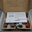 WHK 4" Inch Frost Free Water Spigot Faucet Supply Hot and Cold Outdoor Water Faucet 1/2 Inch MIP X 3/4 Inch Hose Bibb Freeze Proof Hose Bib Wall Outdoor Hydrant Sillcock (Brass,Chrome)