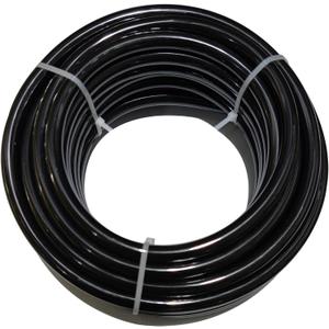 Beduan 6mm x 4mm Black Pneumatic Tubing Pipe PU Polyurethane Air Compressor Tubing Hose Pipe Line Fluid Transfer 39.4ft 12 Meter (6mmx4mm-39.4ft, Black)