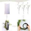 3Pcs 38.8" Faux Greenery Plant Stems and Branches for Tall Vase,Artificial Tree Branches and Twigs for Decoration (Green Leaves & Brown Stem)