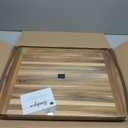 Premium Teak Wood Chopping Board 2-Pack (24"x18") with Juice Groove Extra Large & Durable Cutting Board for Meat, Fruits, and Veggies