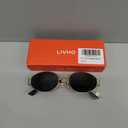 livho 2025 Trendy Oval Sunglasses - Stylish Polarized Shades for Everyday - Retro Metal Frames
