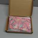 Mahjong Tablecloth 55" x 55" Polyester Square Instructional Design with Rules for Family Game Night Party Favor Supplies(Candy Pink)