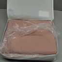 SAPHREAS 100% Washed Cotton Duvet Cover King Size Set, Linen Like Comforter Cover with Zipper Closure & Corner Ties (No Comforter), 104x90 Dusty Rose