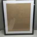 22x26 Picture Frame Black Solid Wood Poster Frame 18X22 with White Mat & Hanging Hardware Fits 22x26 or 18x22 photo frame (T23B2226W1822)
