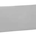 FLXXIE Body Pillow Cover - Super Soft Microfiber 20x54 Body Pillow Case - Envelope Closure, Wrinkle, Stain Resistant Light Grey Body Pillowcase, 20x54, White