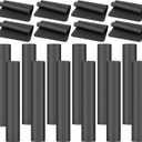 10 Pack Yoga Mats Bulk, 68'' x 24'' x 4mm Thick Yoga Mats for Kids and Adult Gym Mats Bundle Latex Free Exercise Mats with Non Slip Texture for Outdoor Yoga, Pilates or Workout (Black)