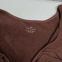 FeelinGirl Shapewear Tummy Control Short Sleeve Bodysuit for Women V Neck Seamless Thong Body Suits Tops (Brown, XL)