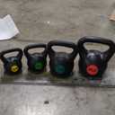 OLIXIS Kettlebell Set, Wide Grip Kettlebell Exercise Fitness Weight Set for Home Gym, Strength Training (Black)