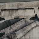 Rustic Vintage Wood Shower Curtain, Farmhouse Country Barn Door Stall Small Shower with 12 Hooks, Waterproof Garage Cabin Half Narrow, 36X72in (Multi1)