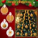24 Pcs Velvet Christmas Tree Decorations Set Velvet Christmas Tree Skirt Bow Topper Xmas Ball Ornaments Ribbon LED Light for Xmas Holiday Party Wreath Decoration (Gold)