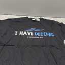Water Immersion Baptism BAPTIZED; I HAVE DECIDED 2-Cor.5:17 T-Shirt (Small, Black)