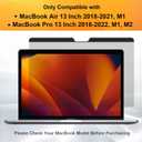 Mamol Magnetic Privacy Screen MacBook Air 13 Inch(2018-2021, M1), Removable Anti Blue Light Glare Filter Screen Protector with Camera Cover for Mac air 13''