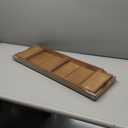 XcE Bamboo Bathtub Caddy Tray - Expandable to 41 Inches with Book Stand, Soap Holder & Anti-Slip Pads for Luxury Bath Spa, Brown