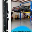 Premium Wheel Alignment Tool with Hanging Holes, Stainless Steel Toe Alignment Tool Plates, Black