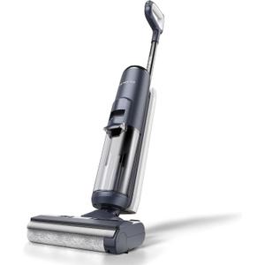 Tineco Floor ONE S5 Smart Cordless Wet Dry Vacuum Cleaner and Mop for Hard Floors, Digital Display, Long Run Time, Great for Sticky Messes and Pet Hair, Space-Saving Design, Blue
