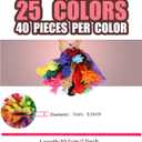 Craft Pipe Cleaners Proffessional 1000 Pcs 25 Colors, Pipe Cleaners Craft Supplies and Chenille Stems or Pipecleaners, Pipe Cleaners Bulk, for Crafts, Gift Wrapping and Party Decorations.