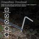 FEED GARDEN 7 Inch Tent Stakes 50 Pack Yard Inflatable Stakes for Outdoor Decorations Metal Pegs Heavy Duty Garden Hooks Camping Tent Spikes for Canopies, Tarp and Outdoor Christmas Decorations