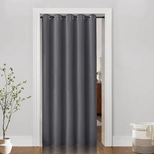 PANELSBURG Sliding Door Curtains 60 inches Wide by 80 Inch Length,Patio Door Curtain Blinds for Sliding Glass Doors or Closet Doors, 1 Panel,
Dark Grey