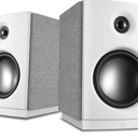 HiVi-Swans OS-10 Powered Bookshelf Speakers, Bluetooth 5.0 Active Computer Bookshelf Speakers - 4'' Dynamic Woofer,HiFi Stereo Speakers 62w RMS with Touch Control for PC/Phone/TV - White