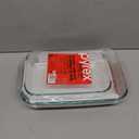 Pyrex Basics Clear Oblong Glass Baking Dishes, 2 Piece Value Plus Pack Set