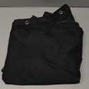 MIULEE 84" Long Scalloped Shower Curtain Linen Textured with 12 Metal Hooks Cute Extra Long Heavy Duty Washable Waterproof Cloth Halloween Shower Curtains with Black Border for Bathroom Hotel,Black