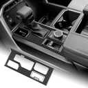 AIRSPEED Carbon Fiber for Toyota Tundra 2022 2023 2024 Center Console Gear Shift Panel Cover Interior Trim Accessories, Black