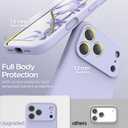For iPhone 17 Pro Case, Liquid Silicone Cover with Camera Protection Anti-Scratch Soft Microfiber Lining Shockproof Protective Phone Case for iPhone 17 Pro 6.3", Lilac