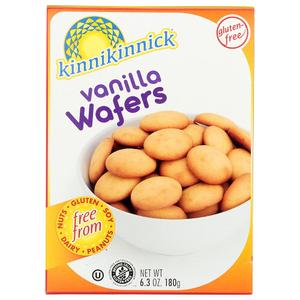 Kinnikinnick - Vanilla Wafers - Gluten Free, Allergy Friendly Cookies - 6.3 oz. Box, BB Date: 02/11/2026