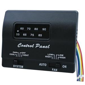 BIPIMIFI 7330F3852 RV Air Conditioner Thermostat, Black, Single Stage Heating/Cooling Control, Compatible with Coleman Mach Series