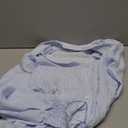 Women's Striped Button Down Shirts Long Sleeve Smocked Cuffed Oversized Boyfriend Blouses Collared Work No Pockets Tops (Large, A Blue and White Striped)