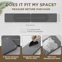 Faucet Mat for Kitchen Sink, Diatomite Stone Drying Sink Protectors, Bathroom Faucet Splash Guard, Quick Dry Water Absorbing, Non-Slip Tray for Kitchen Counter, Gray, 11.8" x 3.9" x 2pcs (Grey)