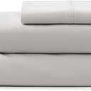 UGG Hedi Twin Sheet Set 3-Piece Luxury Cooling Sheets Deep Pockets Premium Bedding with 1 Pillow Sham Hypoallergenic Machine Washable Soft Lightweight Bed Set for Dorm or Kid Bunk, Twin, Stone Grey (Gray)