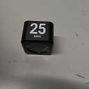 KADAMS Pomodoro Cube Timer Productivity Visual Timer - 5/10/25/50 Min Rotating Countdown, Customize Countup Silent Mode- for Work Study Cook Workout Kitchen Back to School Classroom(Black)