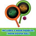 Koosh Paddle Playset – Beach Toys, Outdoor Games for Adults and Family, Outdoor Games for Kids, Fidget Toys for Kids, Ages 4+