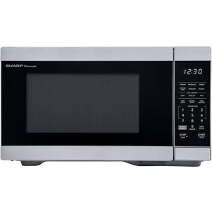 SHARP Countertop Microwave Oven Compatible with Alexa Orville Redenbacher's Certified with Removable 12.4" Carousel Turntable, 1000 Watt, 1.1 Cubic Feet, Stainless Steel