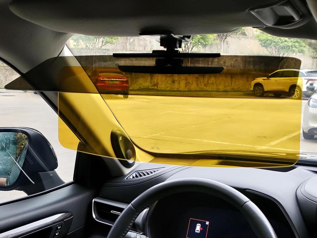 Automotive Sun Visors for Car, Van, Truck, Polarized Protection, Universal Install Anti-Glare Extender (15.35" for Day/Night 2 in 1 Sun Visor)