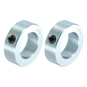 Uxcell 2pcs Set Screw Collars 1-5/16" Bore Carbon Steel Shaft Collars, 2-1/8" OD, 11/16" Width Lock Axle Collar Clamp for Linear Rod Shaft Guide