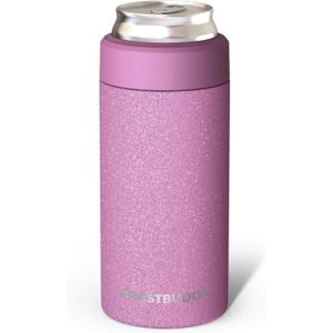 Frost Buddy Universal Mini Can Cooler  Fits 12oz Slim & 7.5oz Mini Cans  Vacuum Insulated Stainless Steel  Keeps Beverages Cold or Hot  Compact, Travel & Cup Holder Friendly