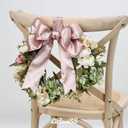 Dusty Rose Satin Wired Ribbon 2.5" x 25 Yd, Dusty Pink Wire Edge Decorative Ribbon for Wreaths Supplies, Crafts, Gift Wrapping, Baby Shower, Christmas, Wedding Decor, Floral Arrangements